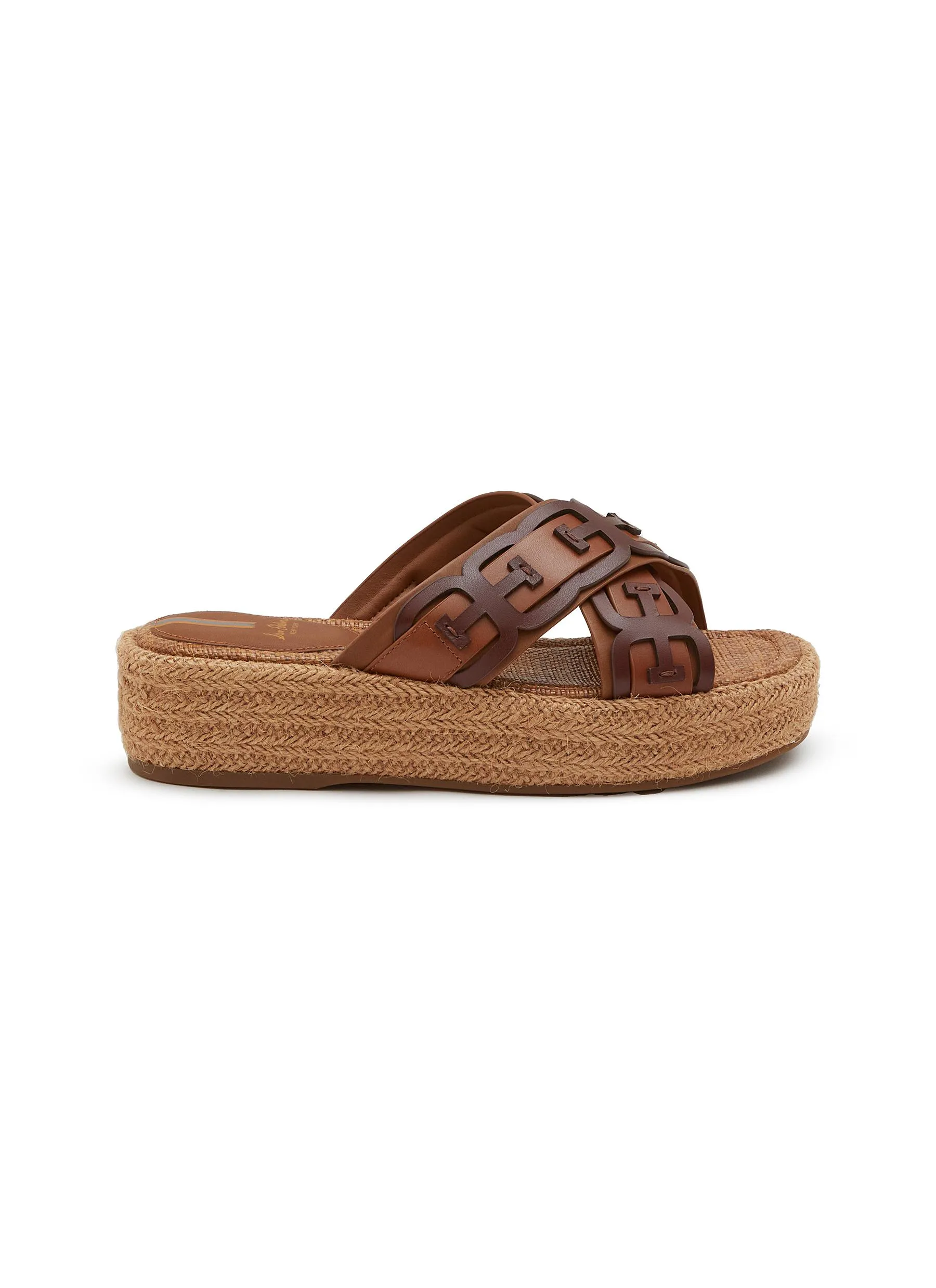 -----------SAM EDELMAN  ---- ------------ ----Pria 45 Espadrille Leather Slides --