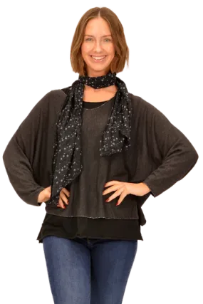 2 PC Tunic w/ Floral Scarf