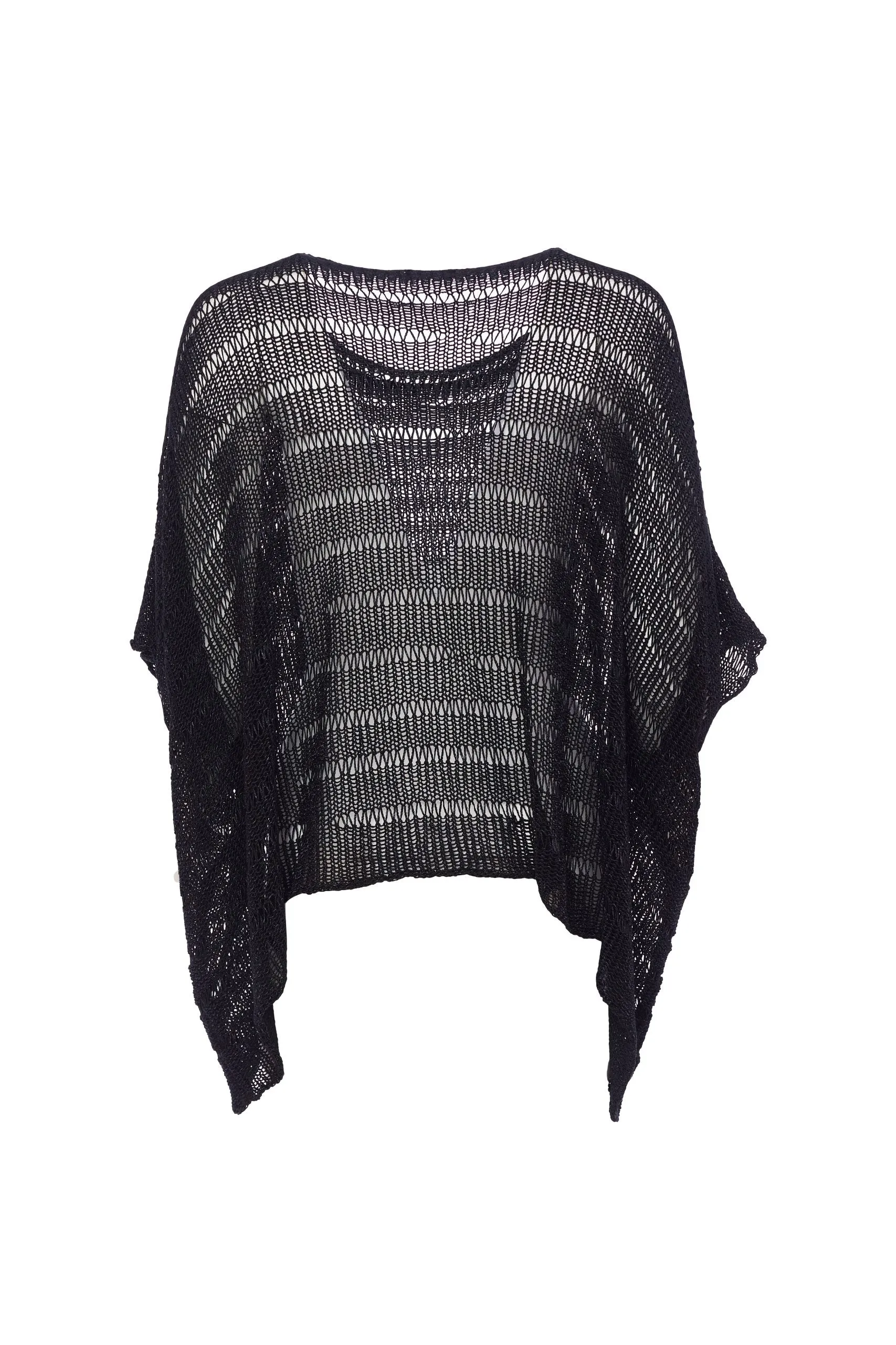 24199- Naya Loose Weave Square Knit- Black