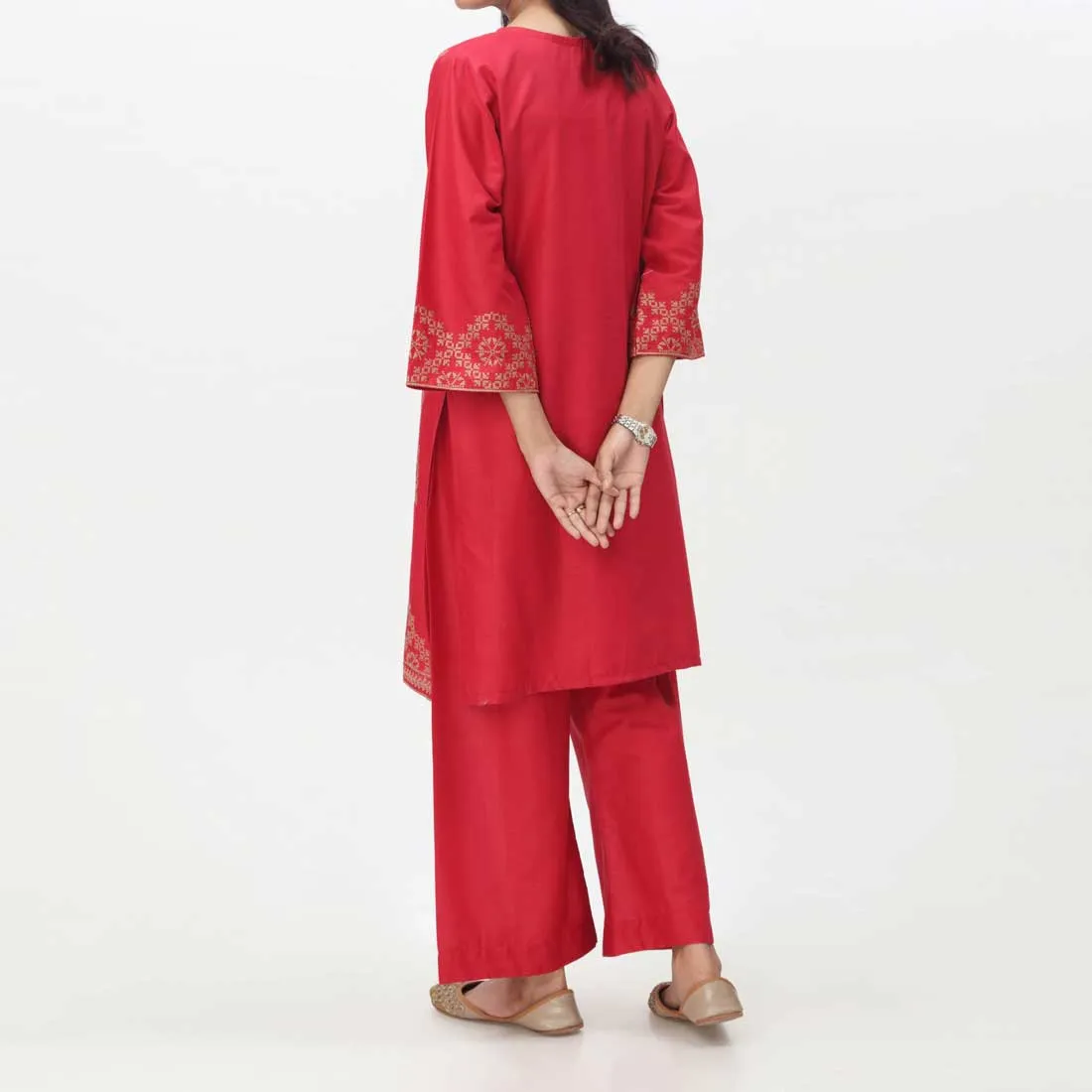 2PC- Embroidered Cambric Suit PS4265