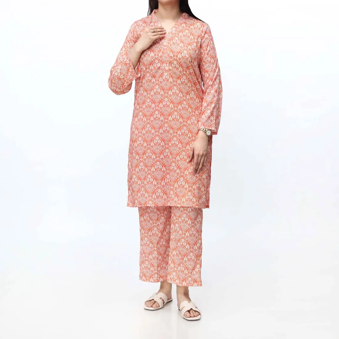 2PC- Unstitched Digital Printed Lawn Suit PS4839