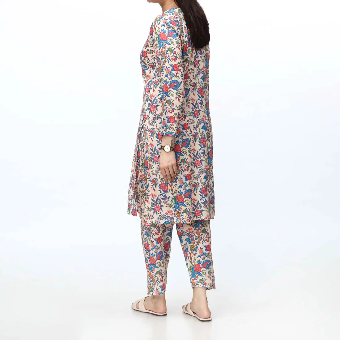 2PC- Unstitched Digital Printed Lawn Suit PS4844