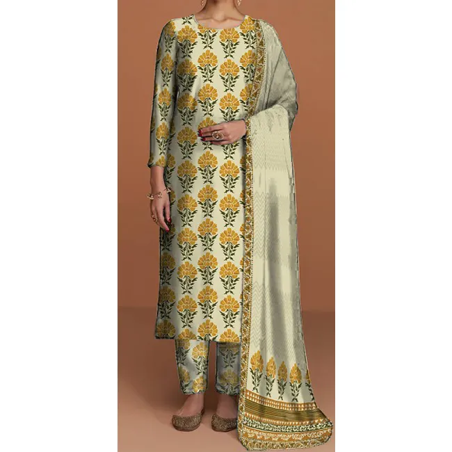 3PC- Unstitched Digital Printed Suit PS4450