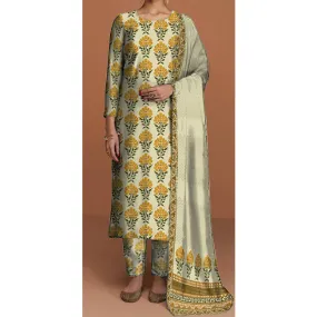 3PC- Unstitched Digital Printed Suit PS4450