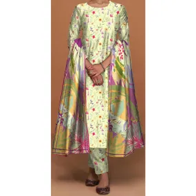 3PC- Unstitched Digital Printed Suit PS4694