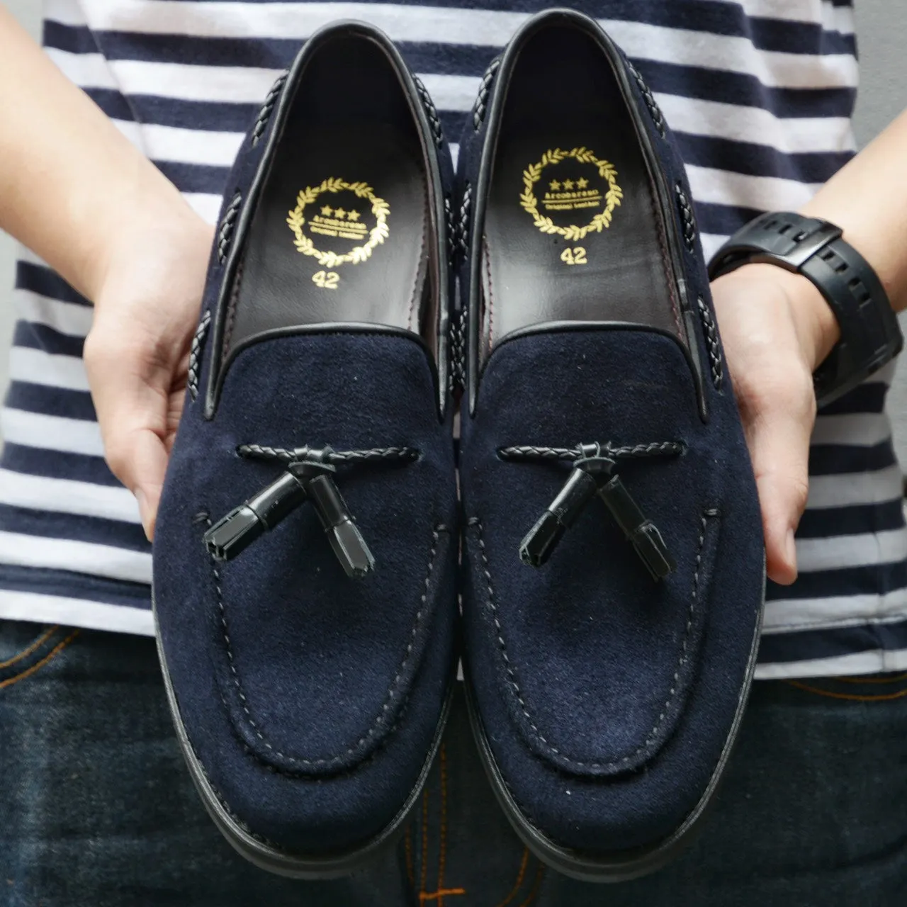 503 Tassel Loafer Suede Lamb DeepBlue