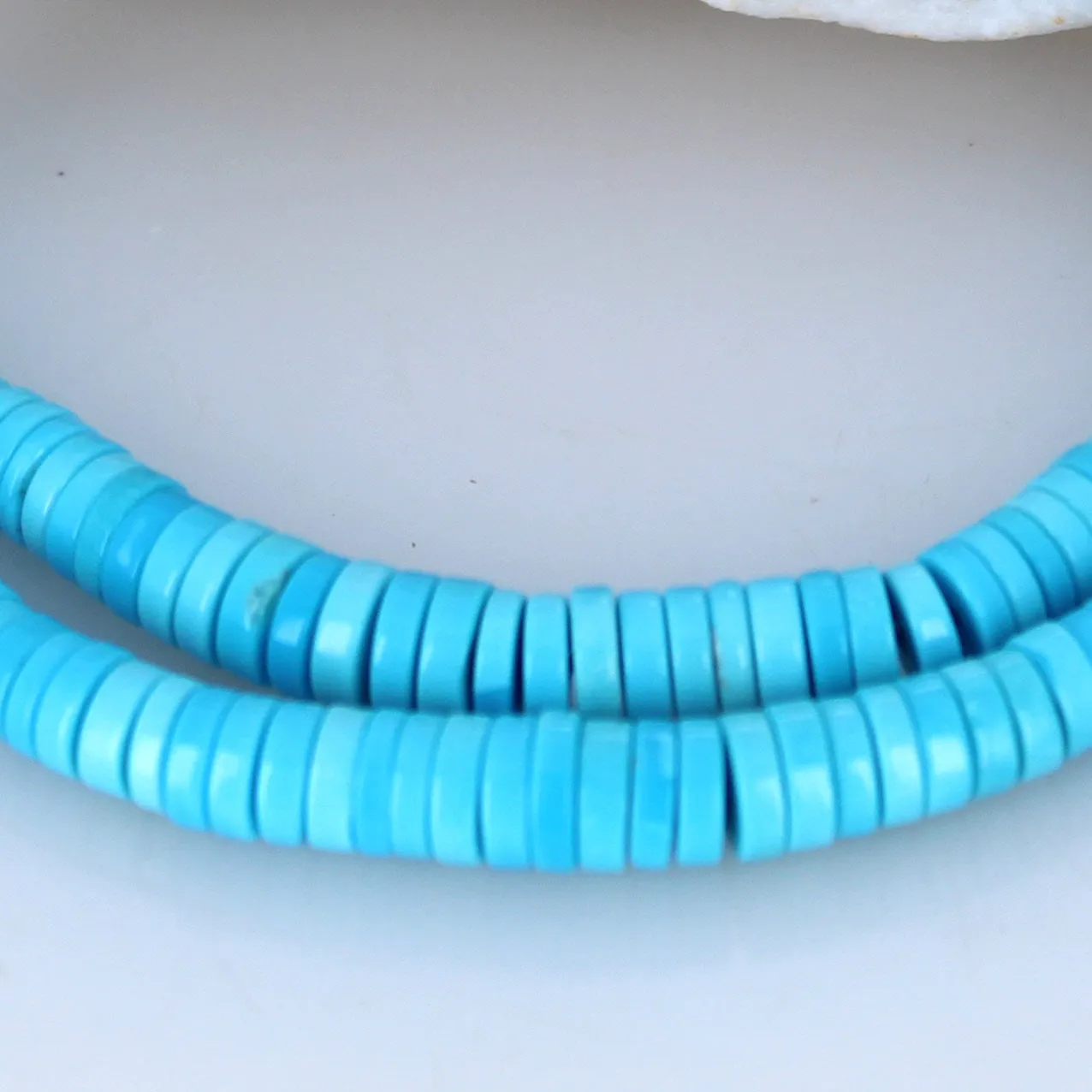 AAA SLEEPING BEAUTY Turquoise Beads Heshi Graduated 3-5mm 19.5