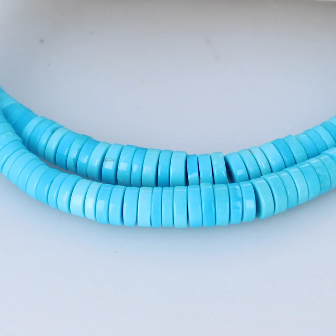 AAA SLEEPING BEAUTY Turquoise Beads Heshi Graduated 3-5mm 19.5