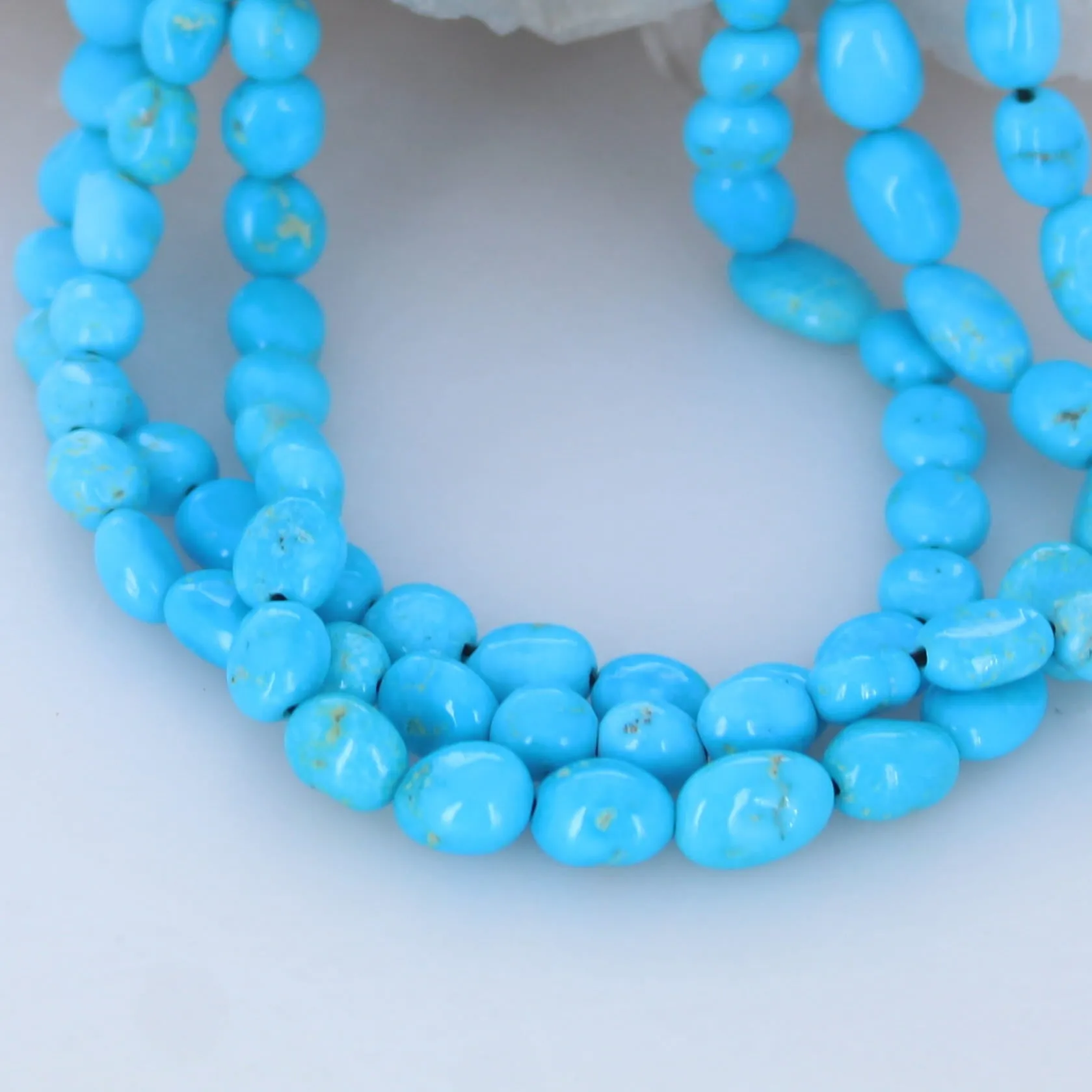 AAA Sleeping Beauty Turquoise Potato Beads 6-9mm 16