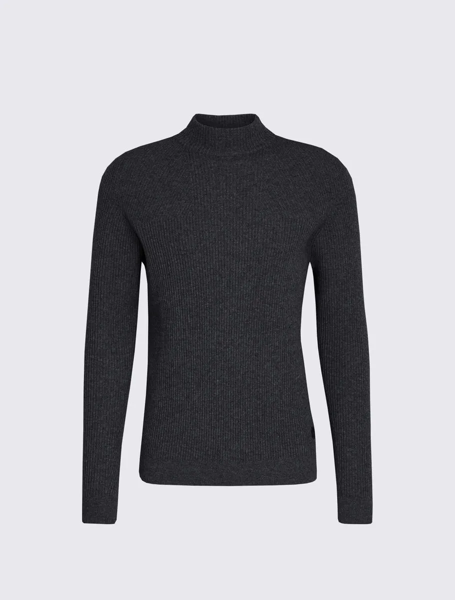 AlphaTauri Fluck Seamless 3D-Knit Cashmere-Blend Turtleneck Grey