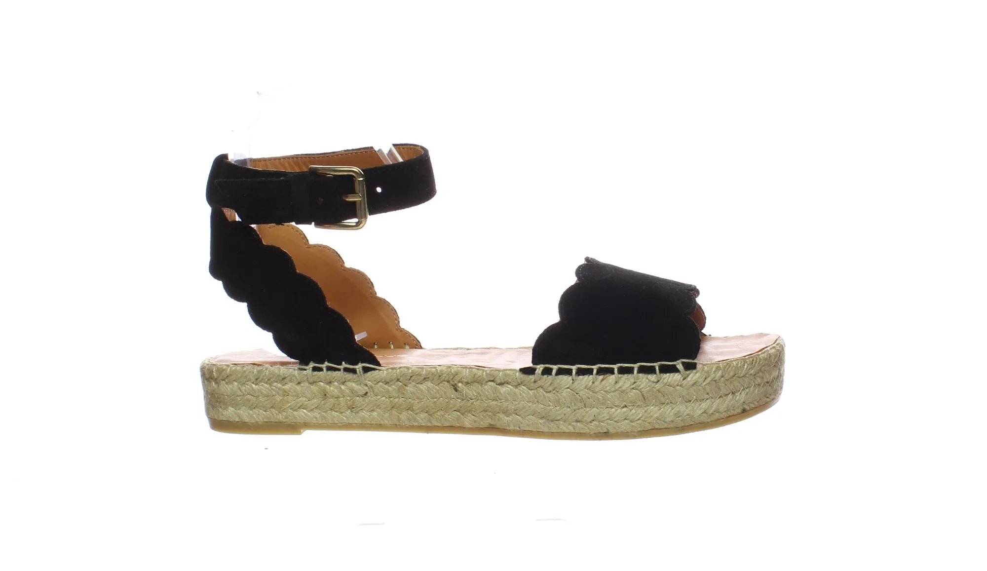 Andre Assous Black Womens Espadrille Sz