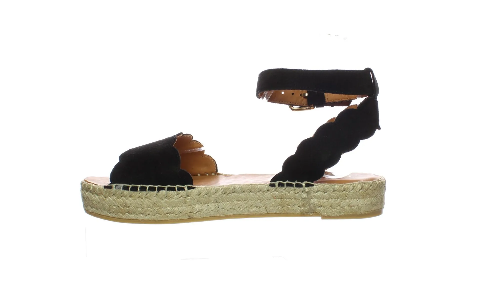 Andre Assous Black Womens Espadrille Sz