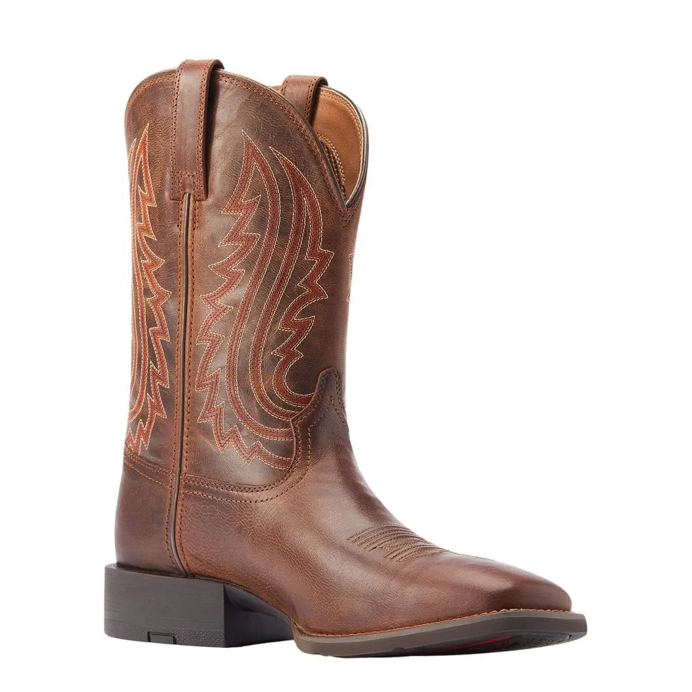 ARIAT Sport Big Men's Country Western Boot Almond Buff & Free Boot Jack