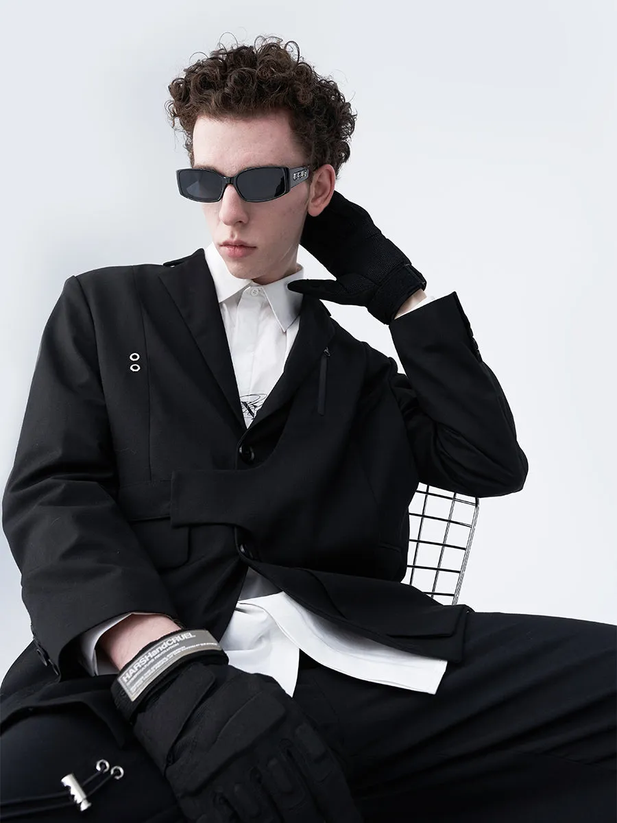 Asymmetrical Design Casual Suit