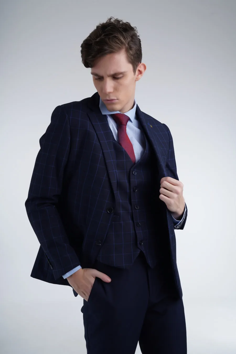 Athenian Pinstripe Suit