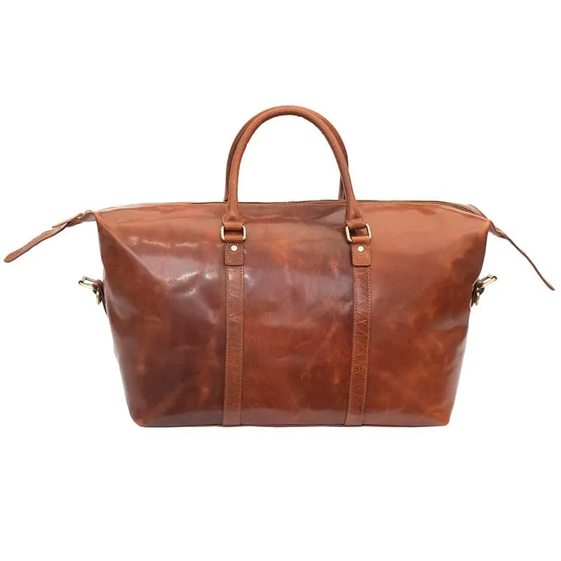 Austin Buff Leather Holdall - PRIMEHIDE Leather