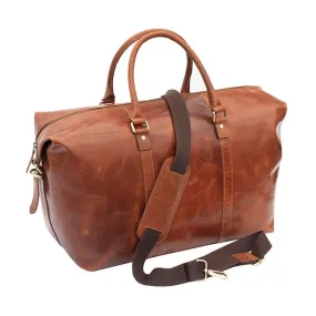 Austin Buff Leather Holdall - PRIMEHIDE Leather