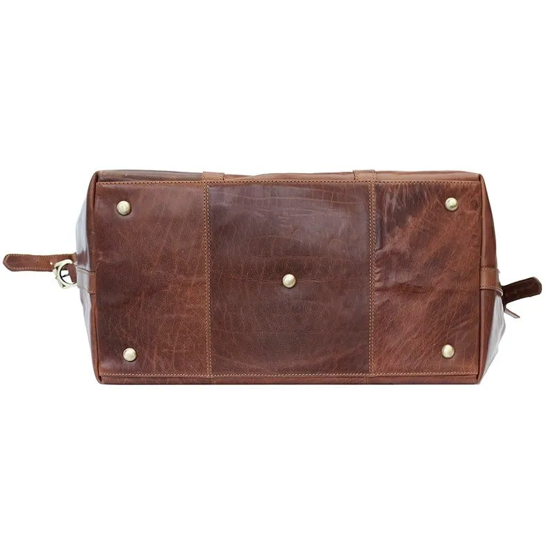 Austin Buff Leather Holdall - PRIMEHIDE Leather