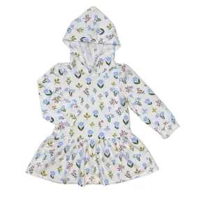 Bamboo Fleece Hooded Dress (Wildflower Print)