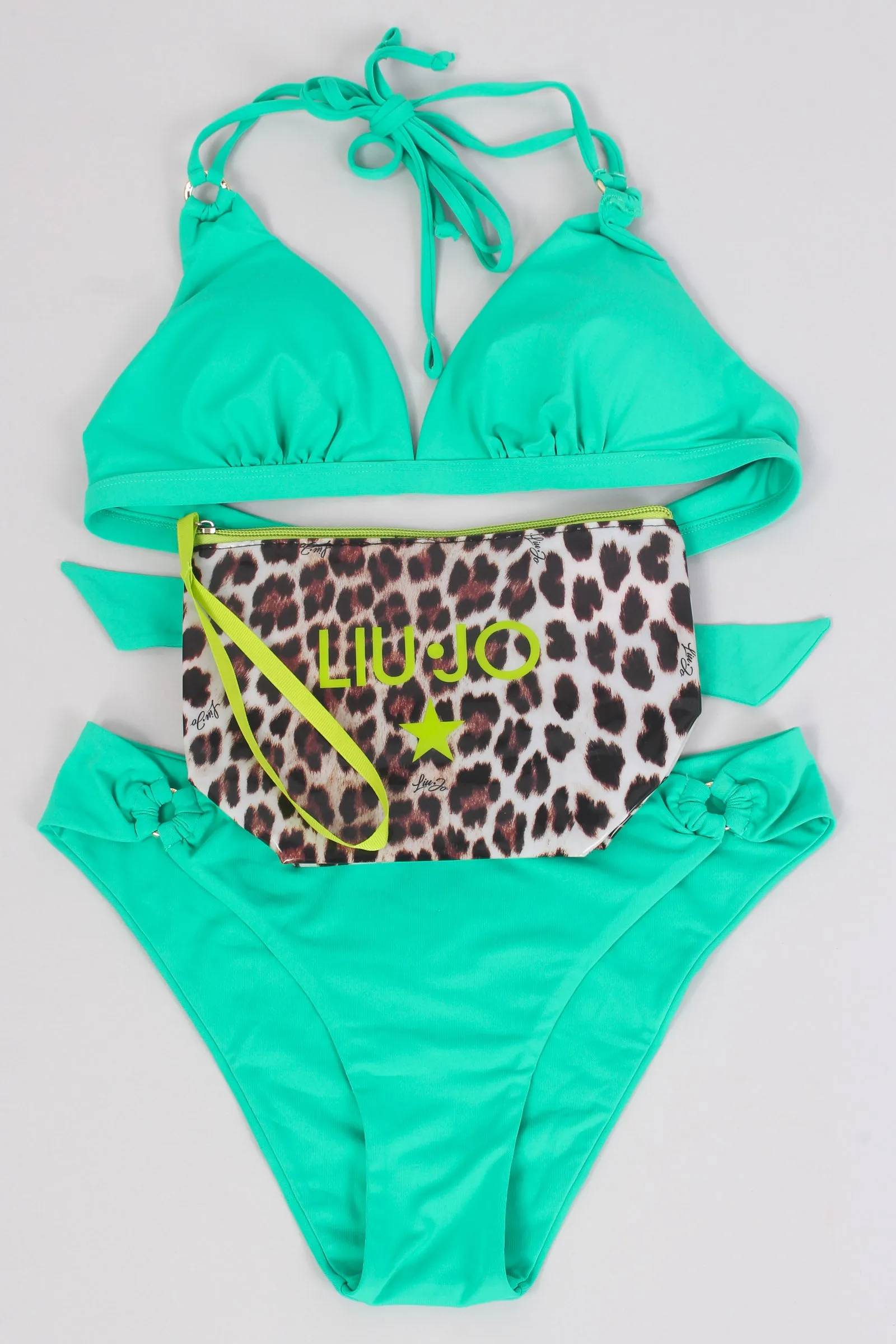 Bikini Triangolo Anelle Slip Bright Water