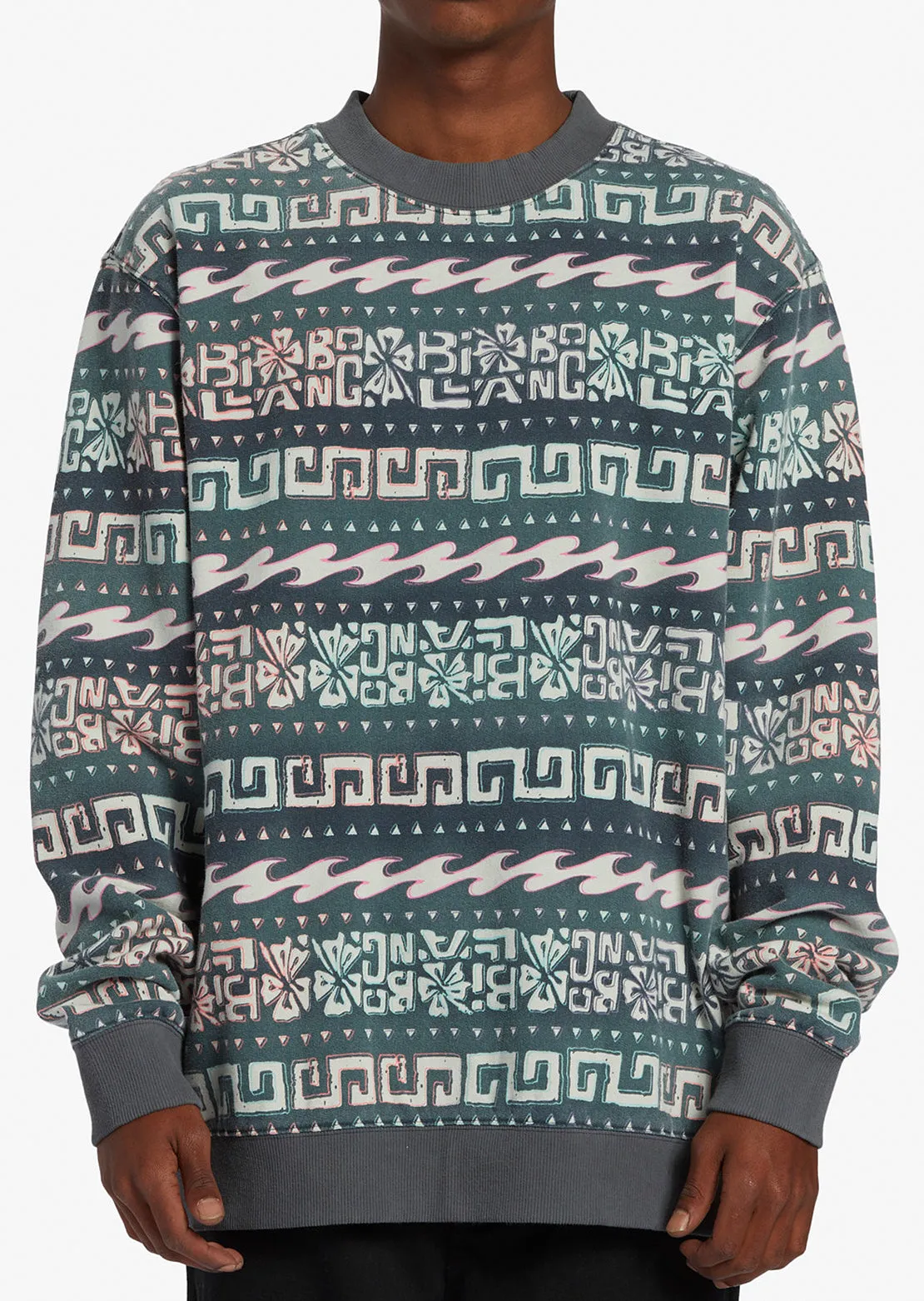 Billabong Men's Halfrack Fleece Crewneck Sweatshirt