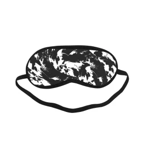 Black and White Paint Splatter Graffiti Sleeping Eye Mask