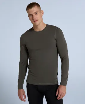 Blaze Mens Base Layer Top - Dark Khaki