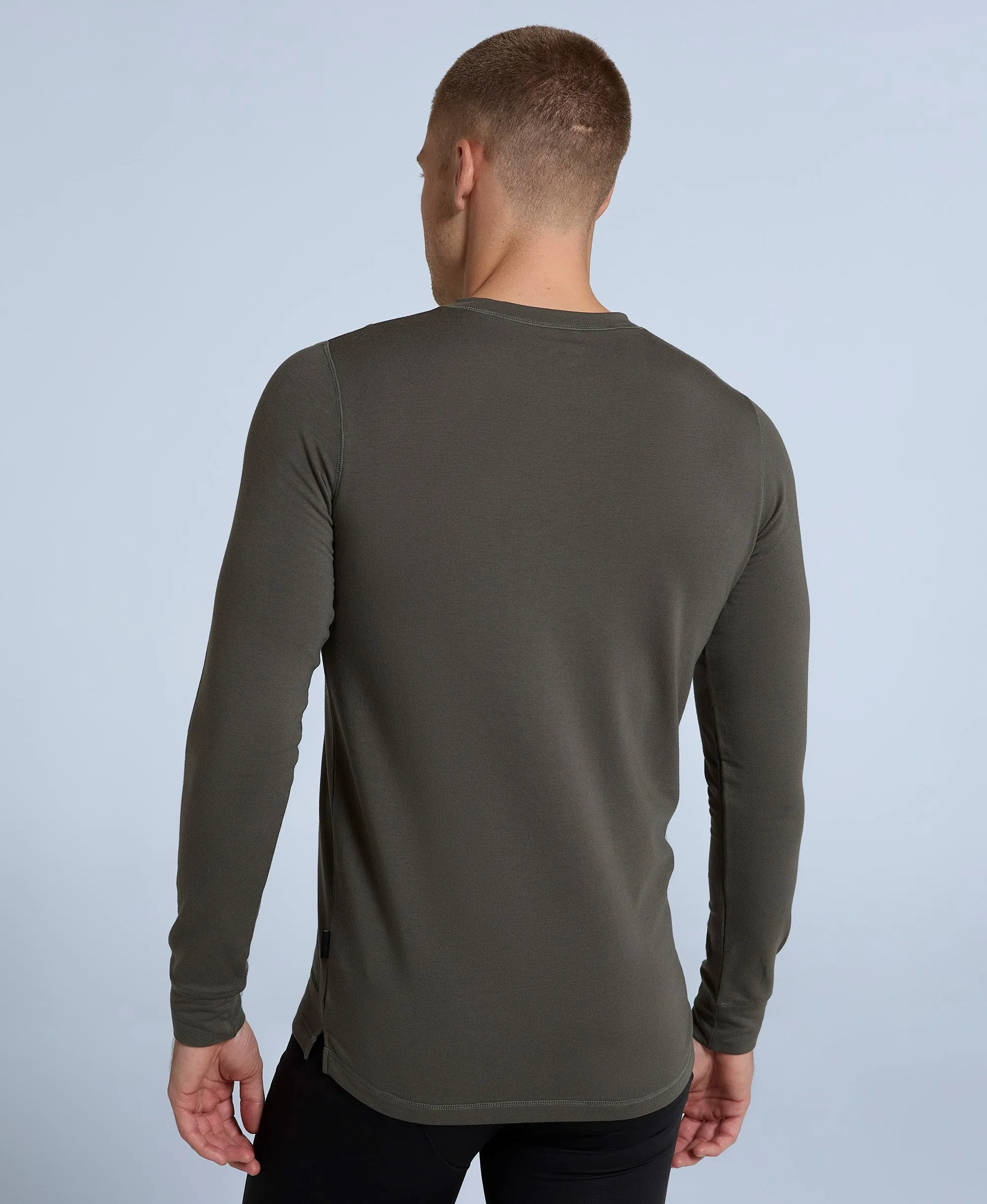 Blaze Mens Base Layer Top - Dark Khaki