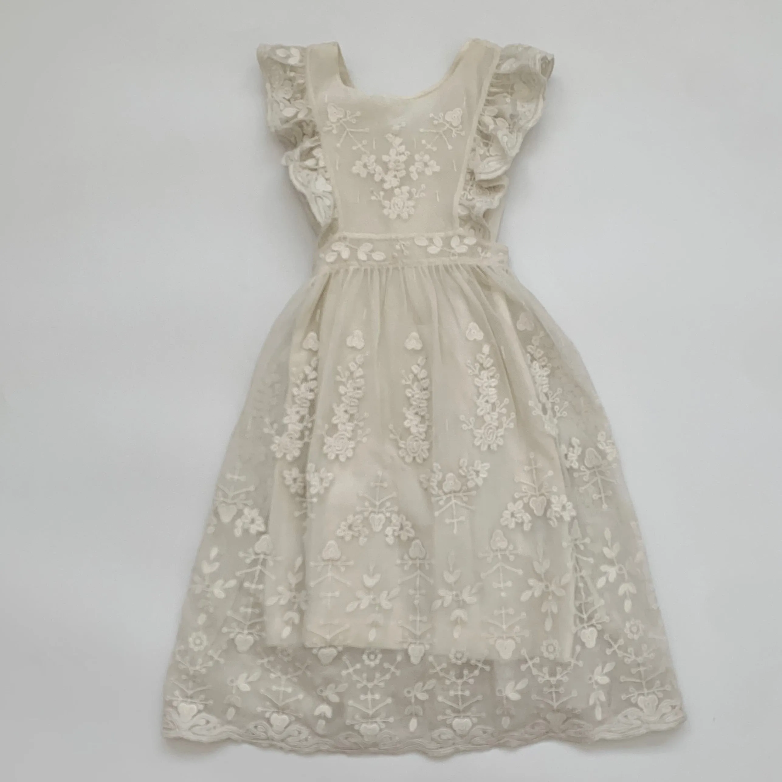 Bonpoint Cream Tulle Ceremony Dress: 6 Years (Brand New)