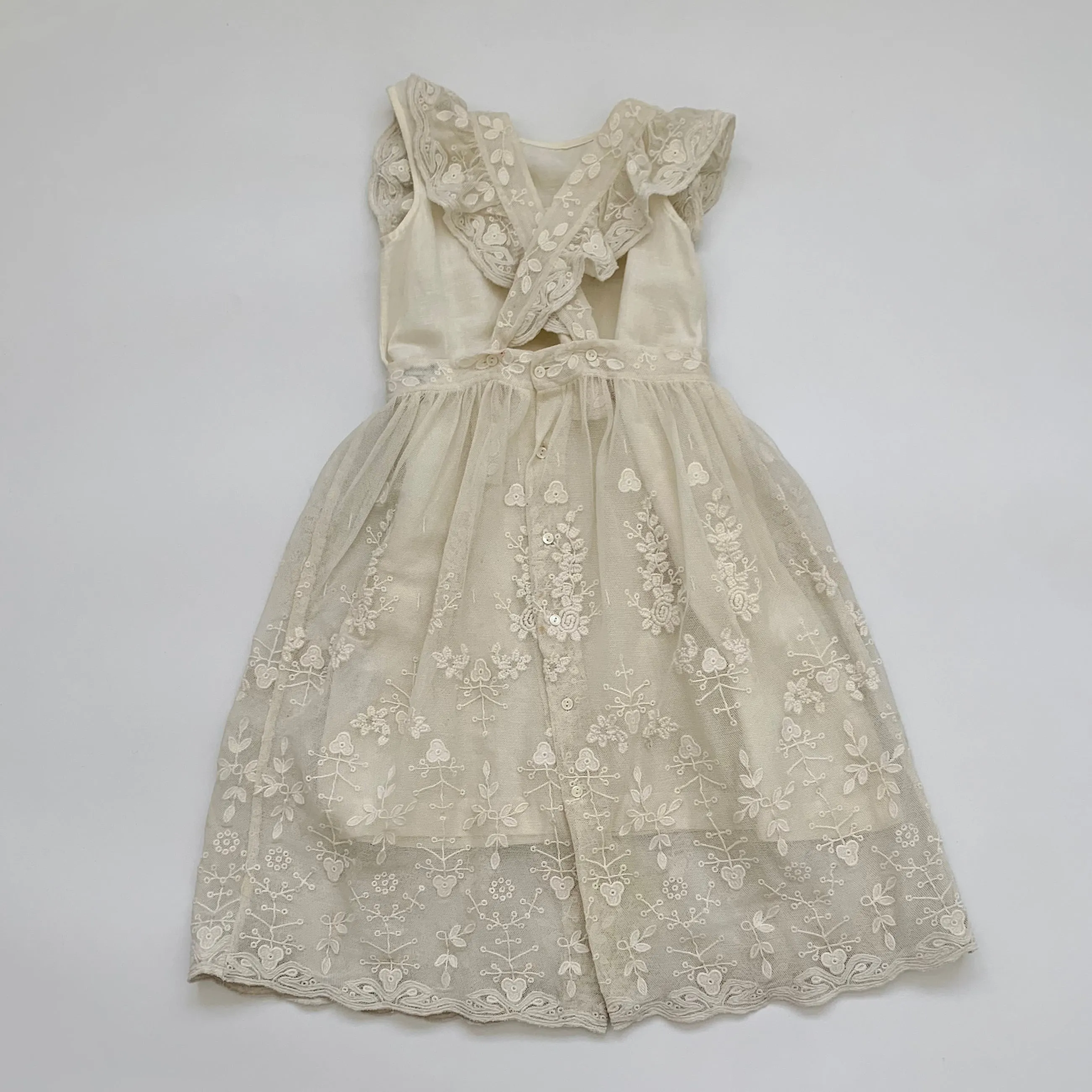 Bonpoint Cream Tulle Ceremony Dress: 6 Years (Brand New)