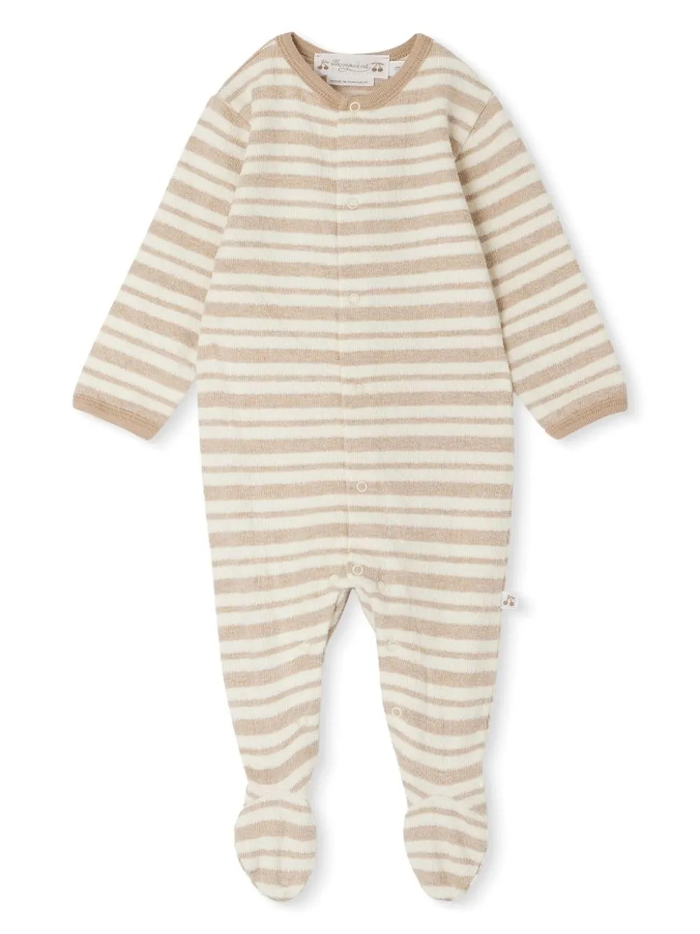 BONPOINT Golfo Striped Terry Pajamas