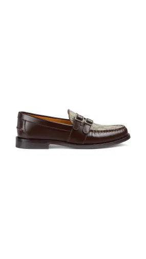 Buckle Loafer with GG - Brown