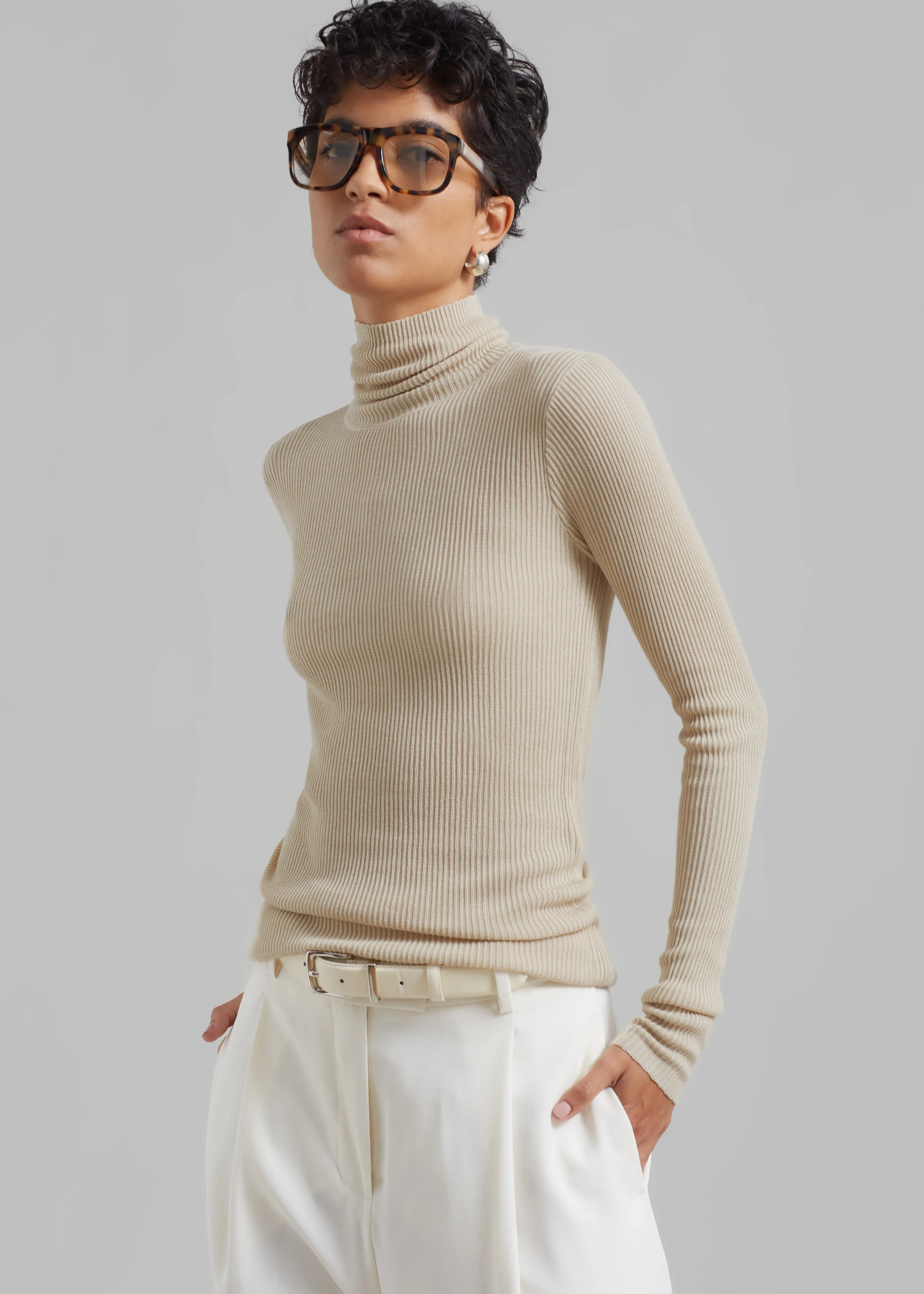 By Malene Birger Ronella Turtleneck - Wood