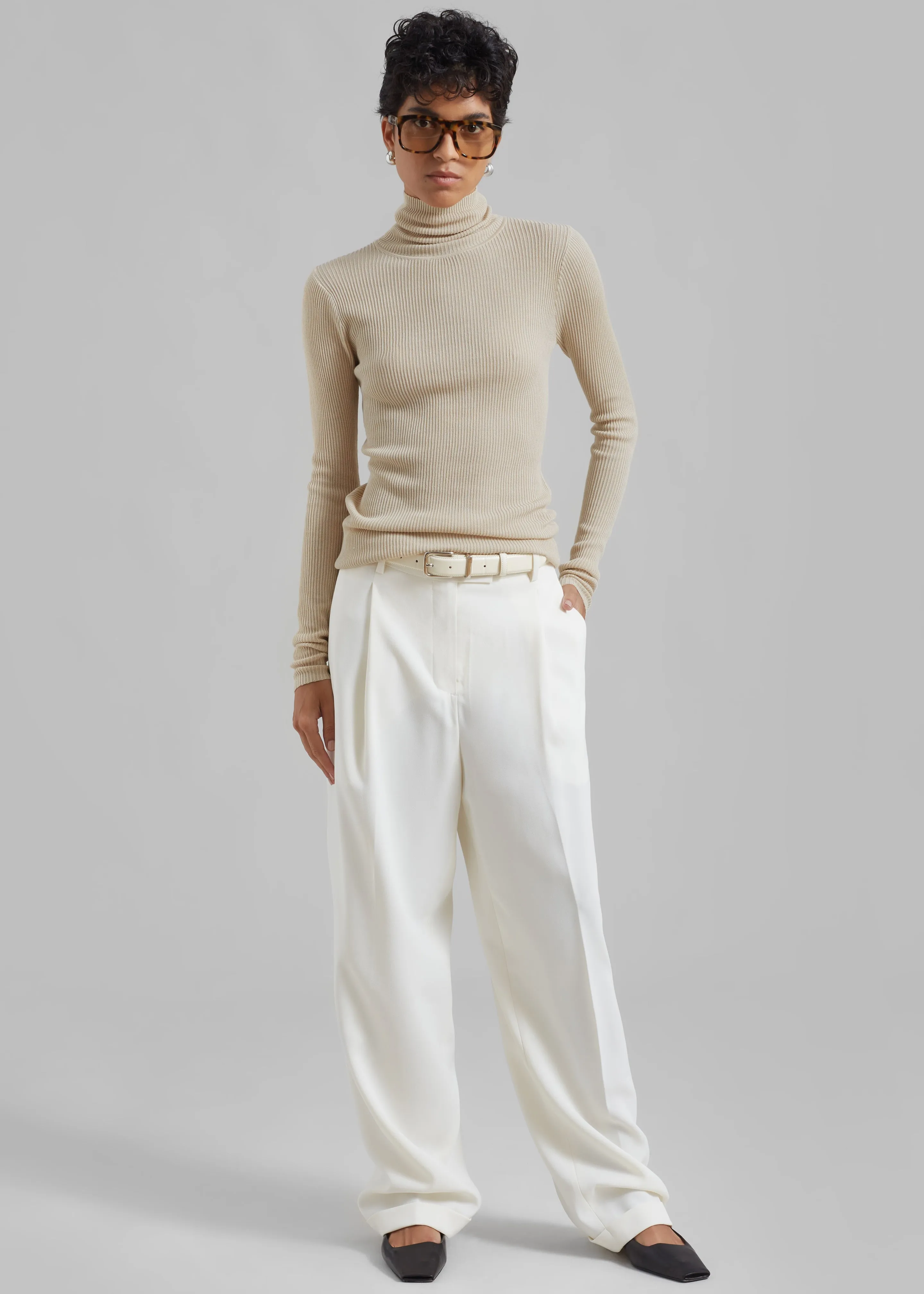 By Malene Birger Ronella Turtleneck - Wood