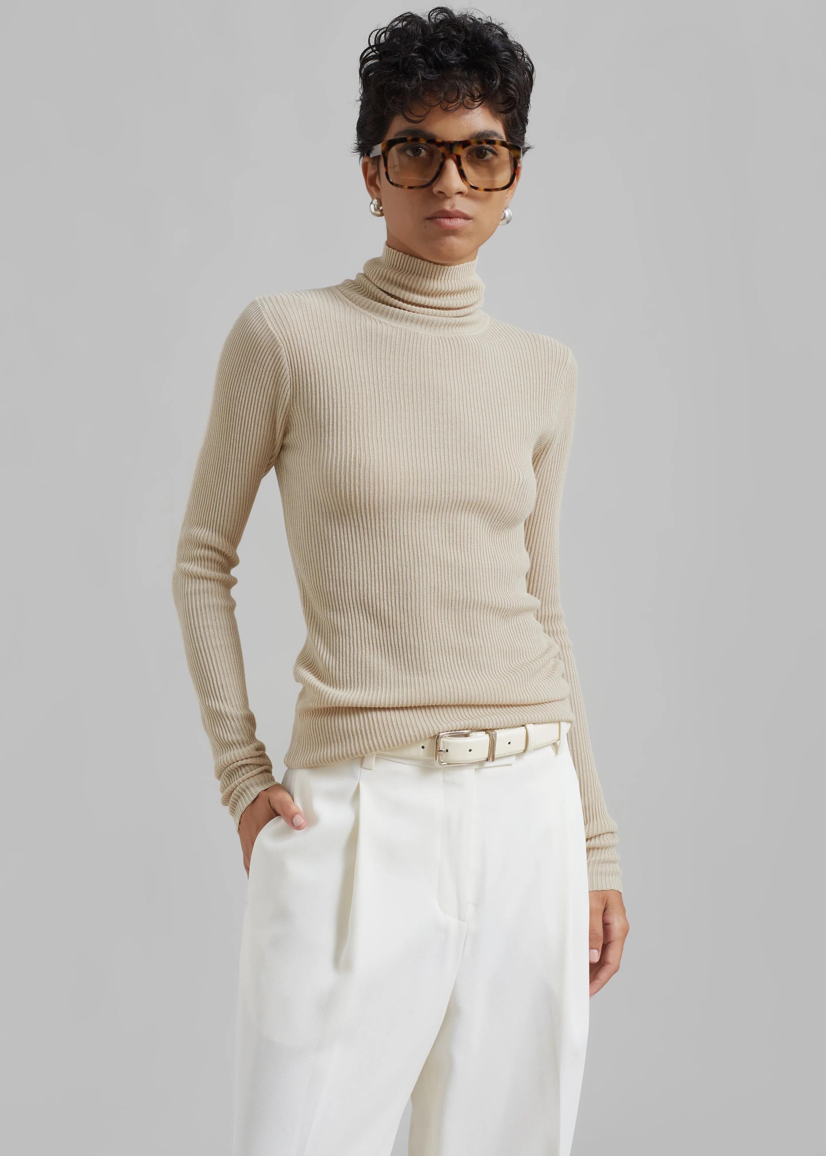 By Malene Birger Ronella Turtleneck - Wood