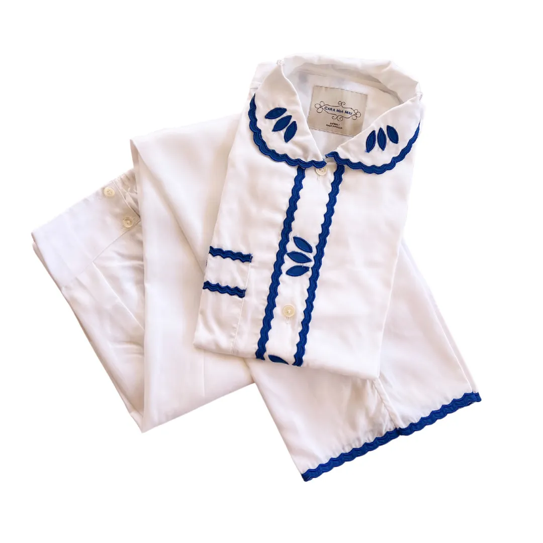 Calce White Luxury Pyjamas Set