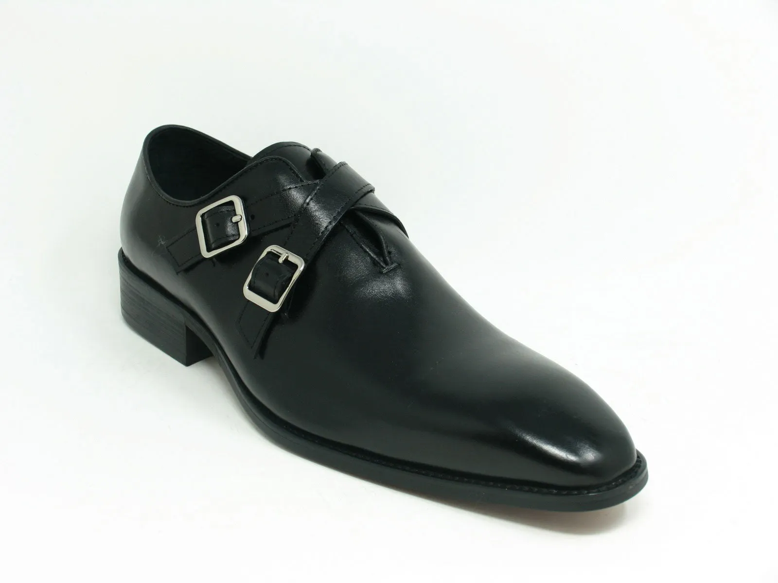 Calfskin Cross Strap Loafer Black