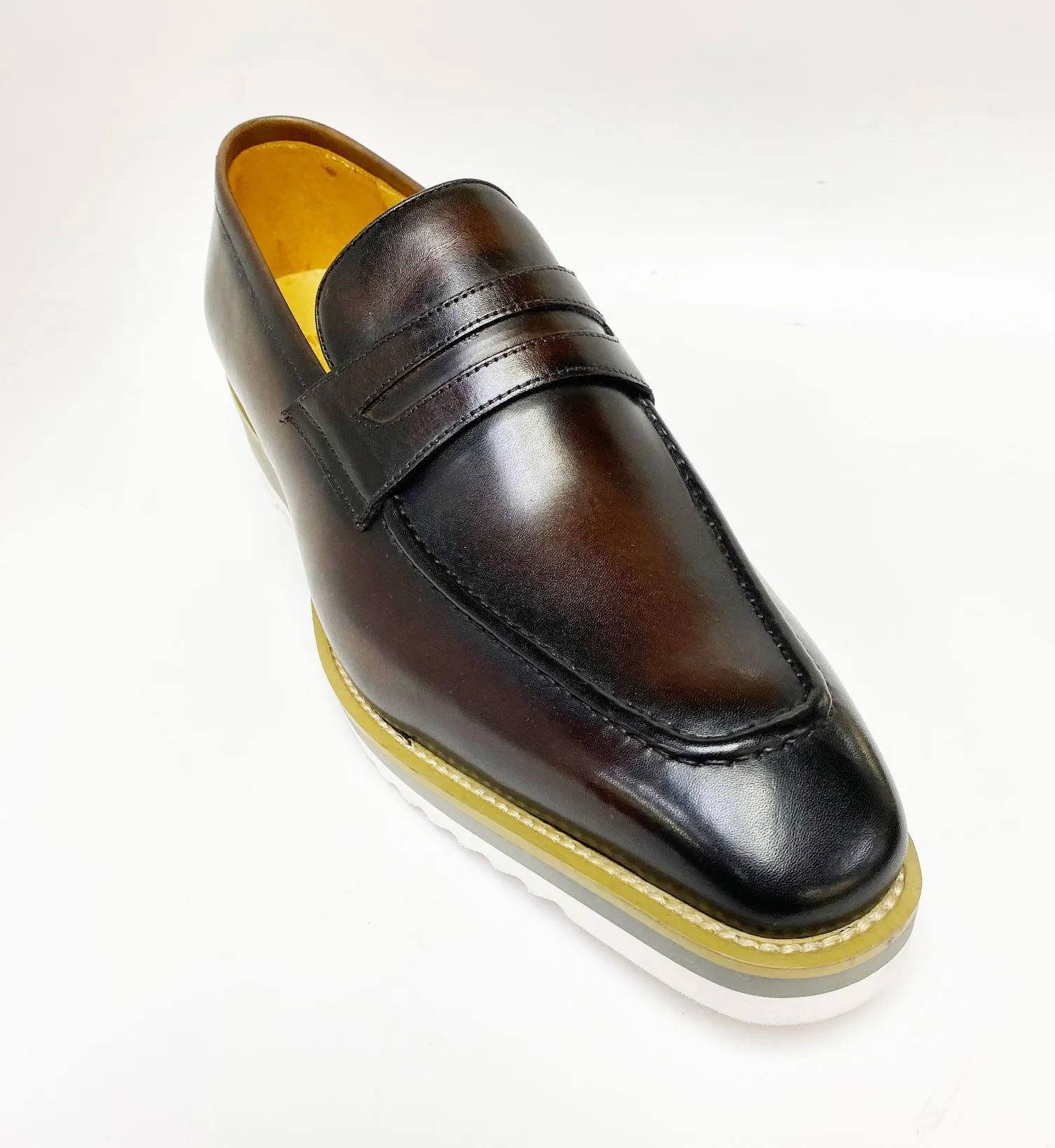 Calfskin Slip-On Penny Loafer Chestnut