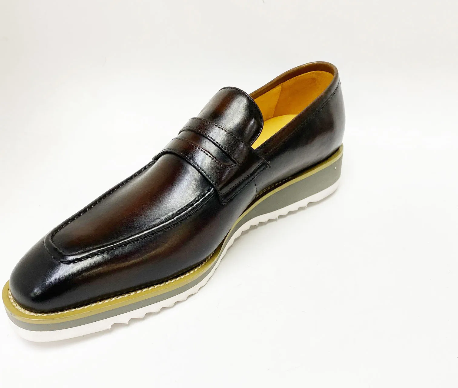 Calfskin Slip-On Penny Loafer Chestnut