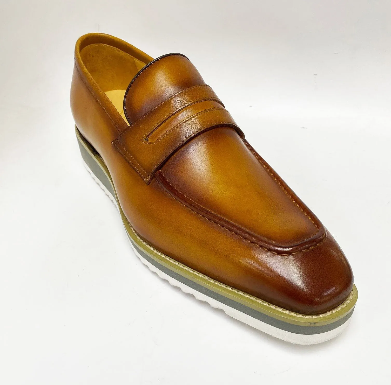 Calfskin Slip-On Penny Loafer Cognac