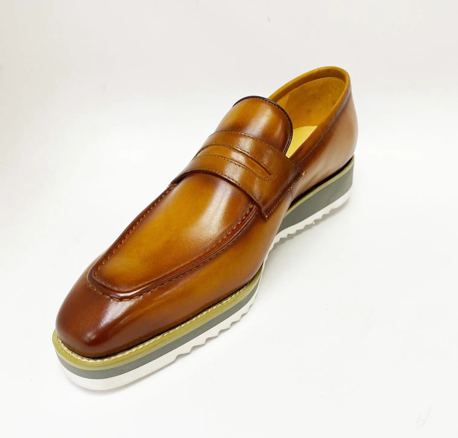 Calfskin Slip-On Penny Loafer Cognac