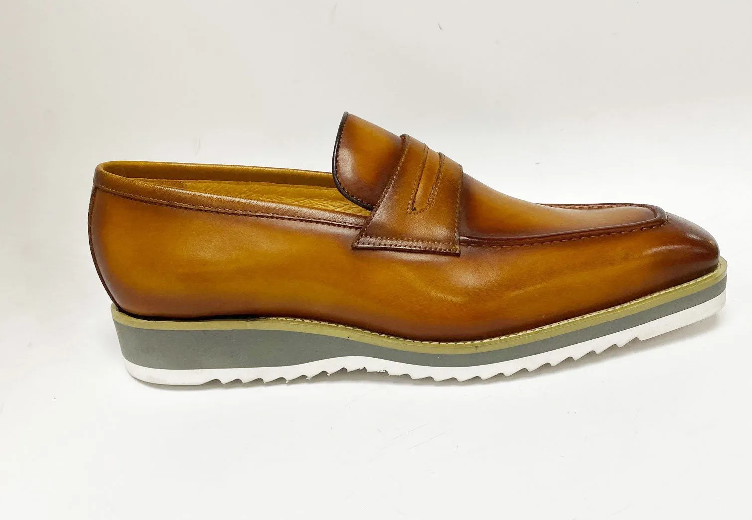 Calfskin Slip-On Penny Loafer Cognac