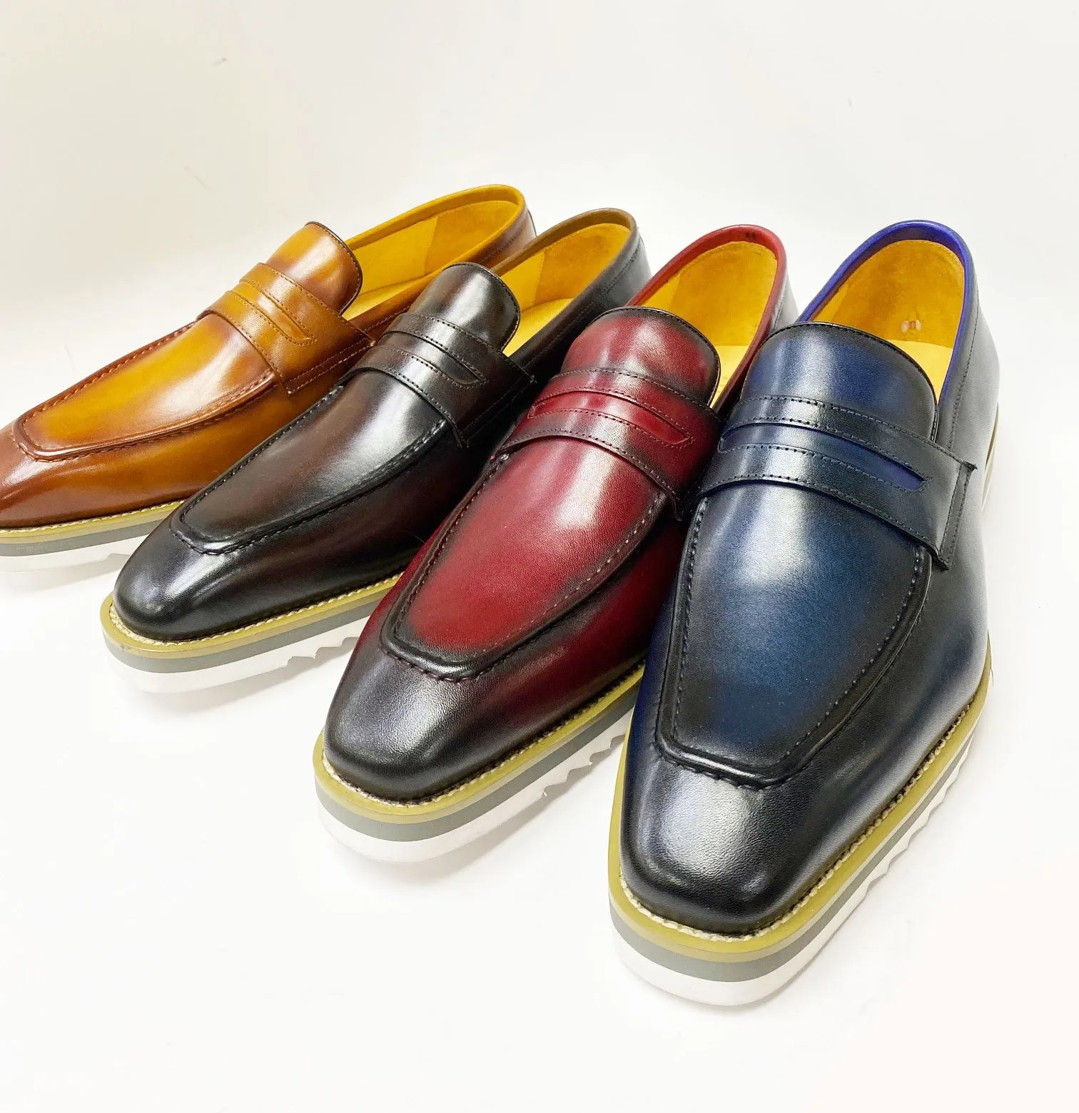 Calfskin Slip-On Penny Loafer Cognac