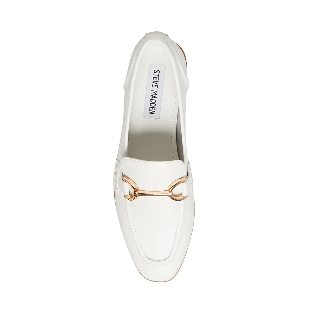 Carrine Loafer WHITE LEATHER