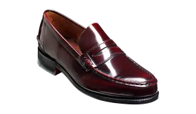 Caruso - Burgundy Hi-Shine - Penny Loafer Shoe