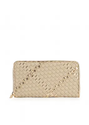 Cash Buff Beige Woven Wallet