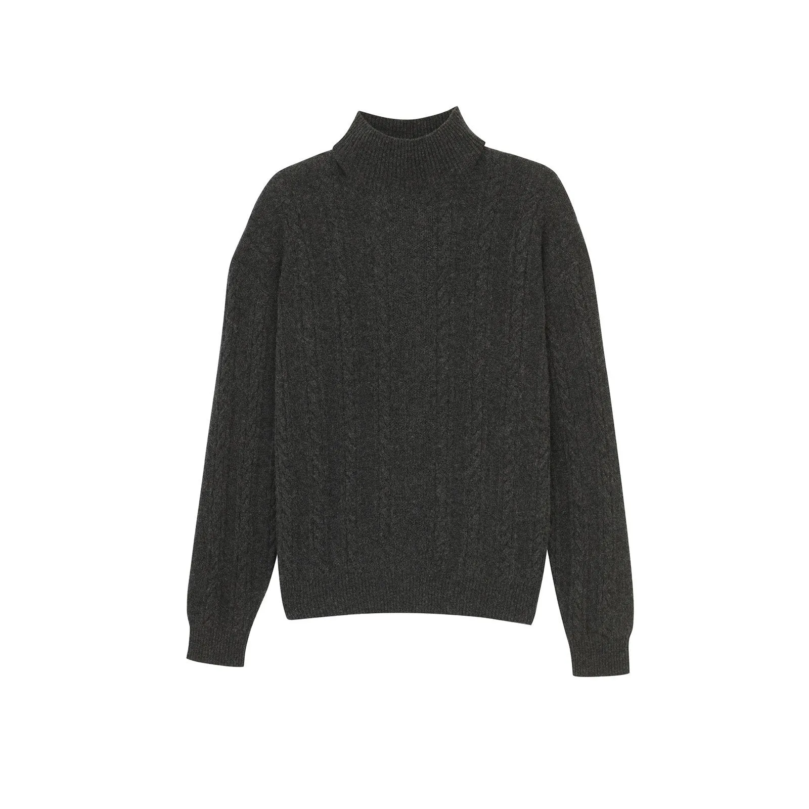 Cashmere Cable Turtleneck