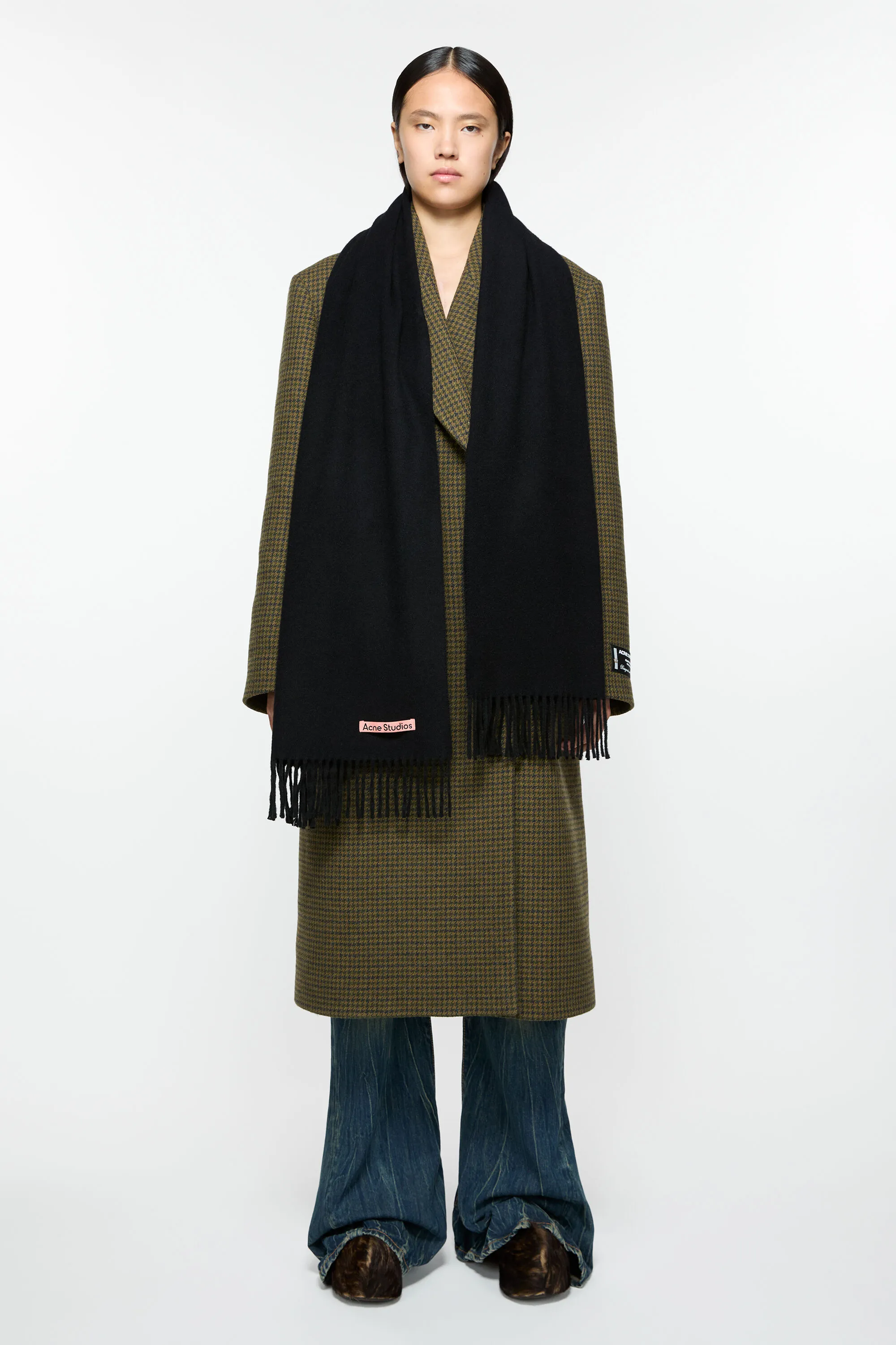 Cashmere fringe scarf - Narrow