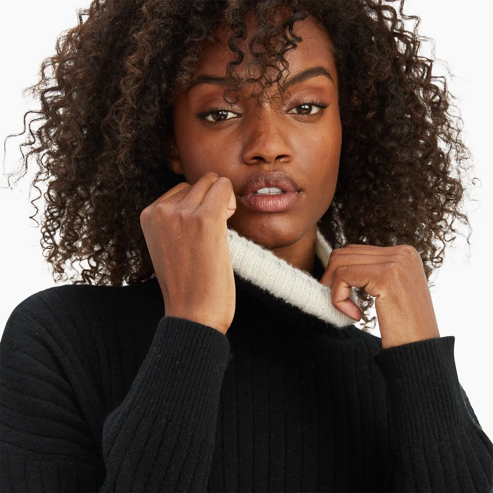 Cashmere Varsity Turtleneck