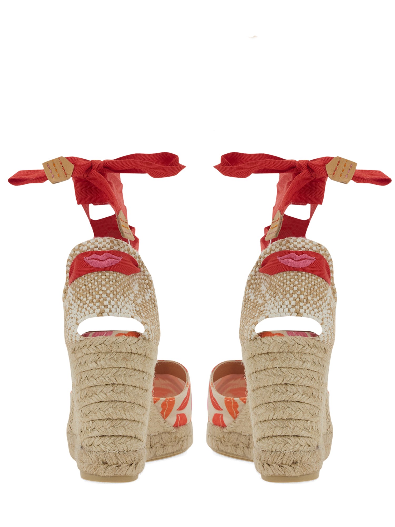 CASTANER    CLEAR COTTON ESPADRILLE WITH PRINT